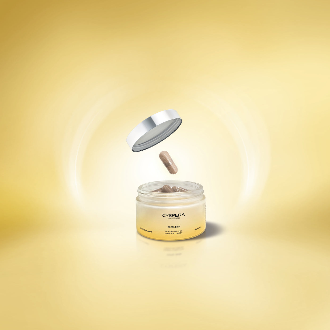 Cyspera Total Skin Supplement bottle